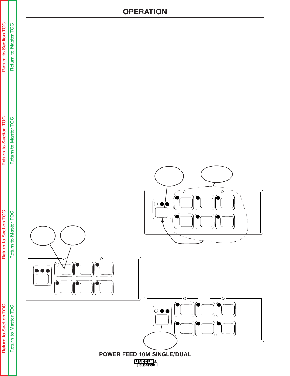 Operation, Power feed 10m single/dual | Lincoln Electric POWER FEED 10M SINGLE/DUAL SVM172-A User Manual | Page 47 / 151