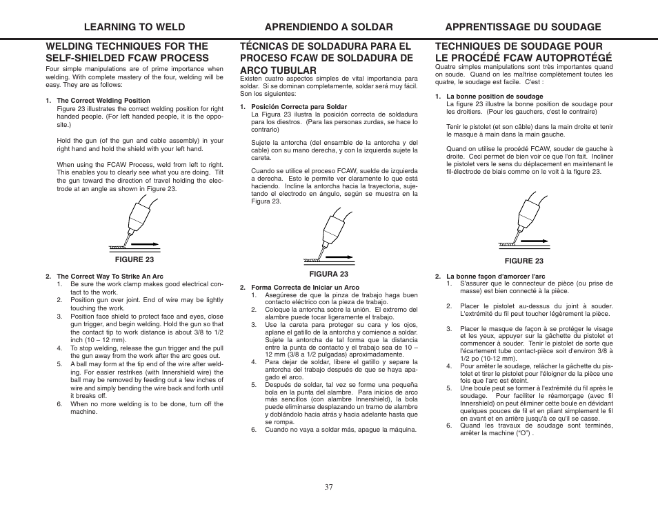 Lincoln Electric MIG-PAK 10 User Manual | Page 37 / 64