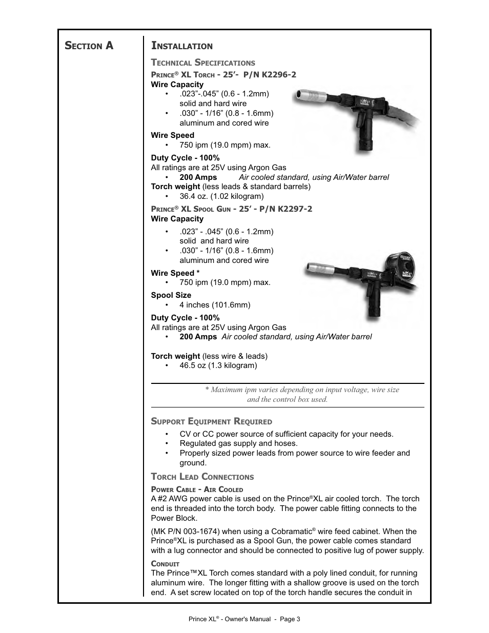 Lincoln Electric PRINCE IM818 User Manual | Page 10 / 45