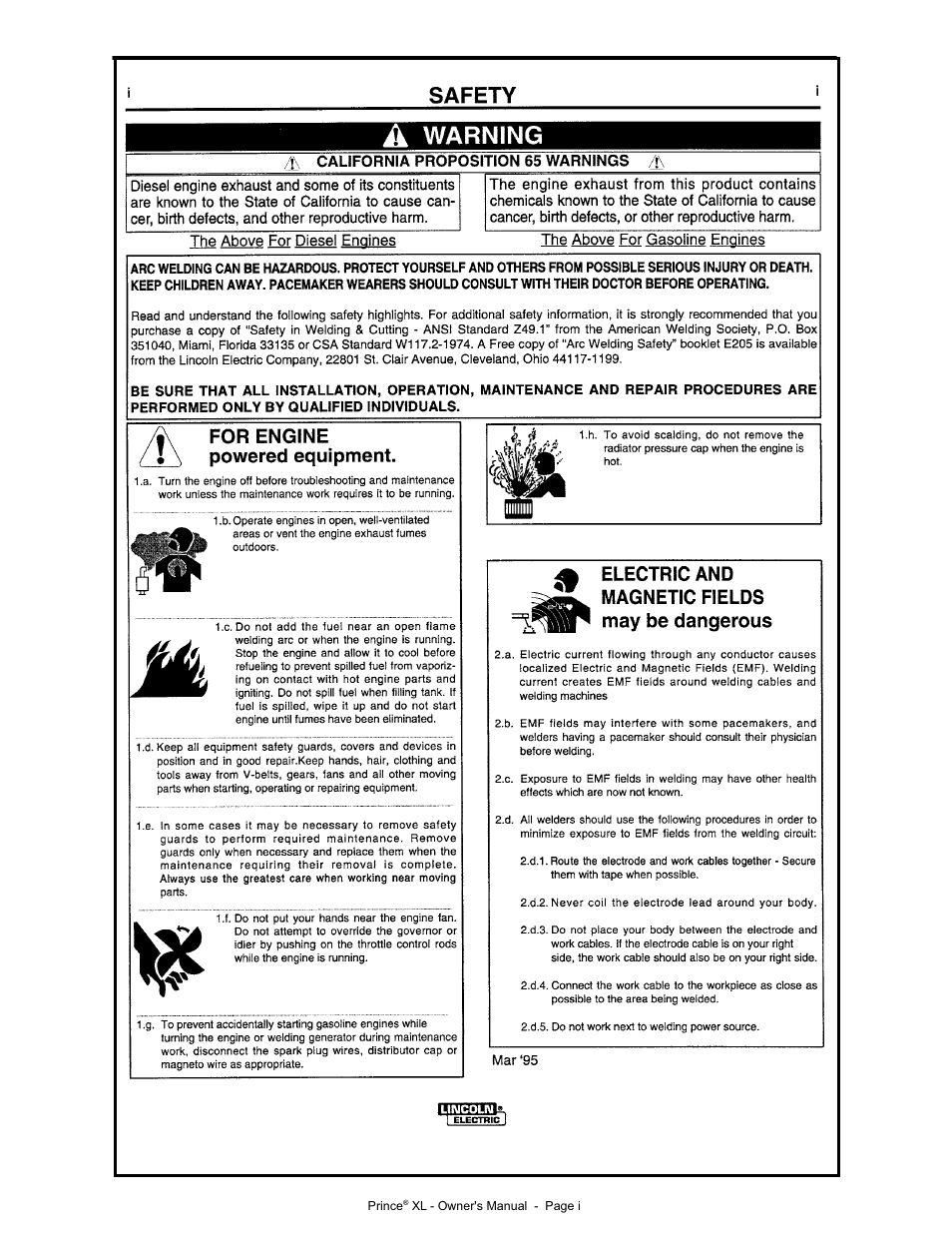 Lincoln Electric PRINCE IM818 User Manual | Page 2 / 45