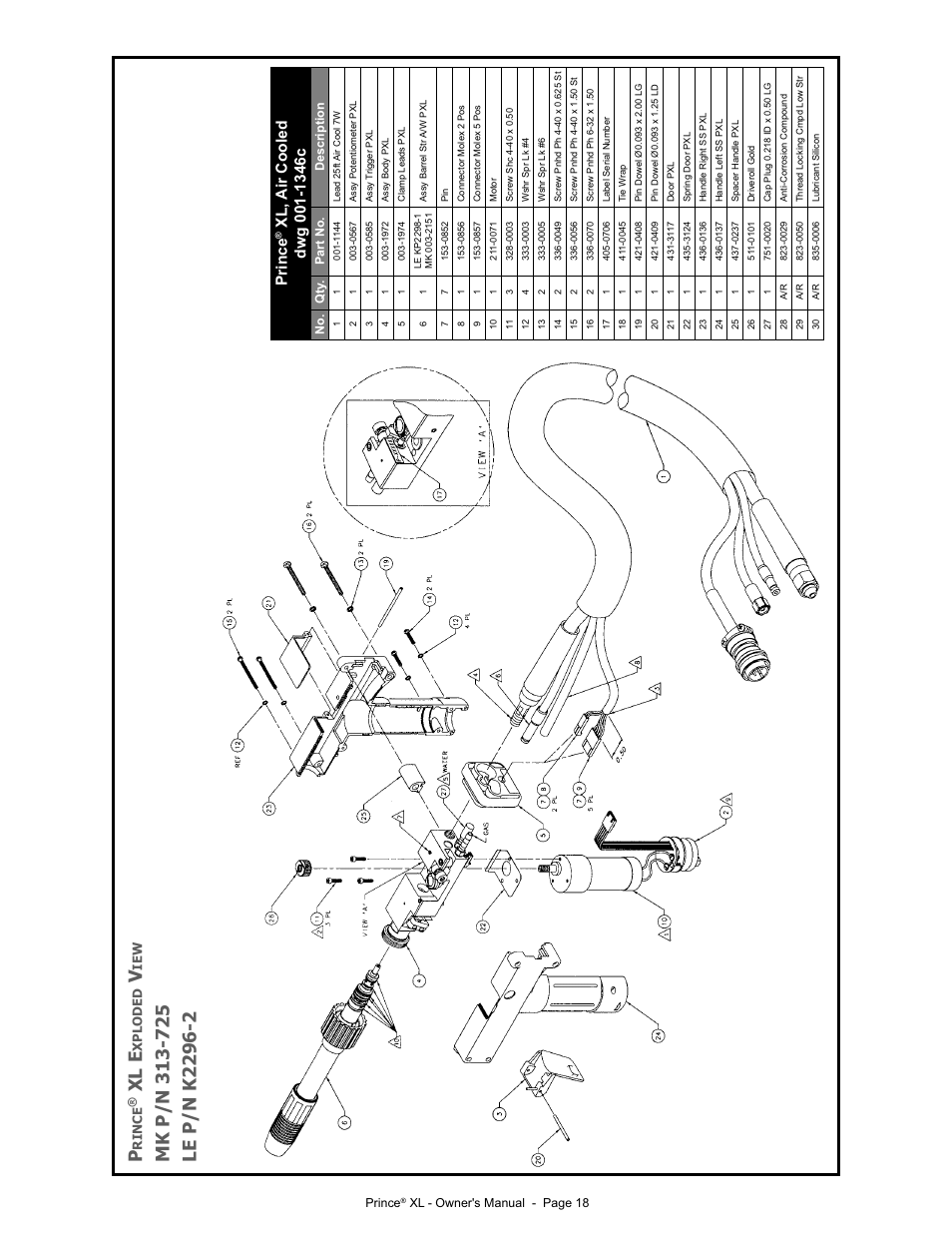 Xl e, Prince | Lincoln Electric PRINCE IM818 User Manual | Page 25 / 45