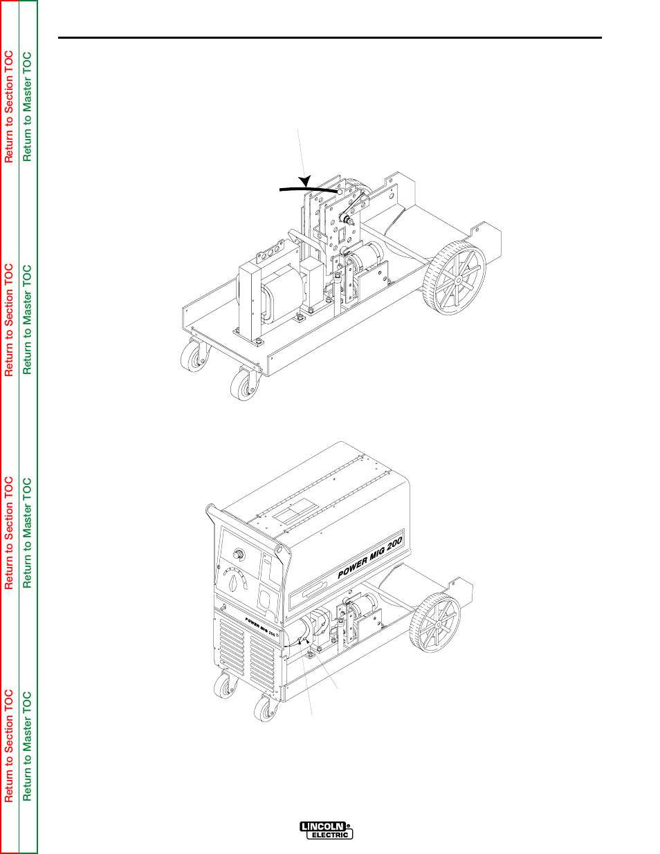 See figure f.2, Locate leads x9 and x10. see figure, X9 x10 | Troubleshooting and repair | Lincoln Electric POWER MIG SVM157-A User Manual | Page 47 / 91