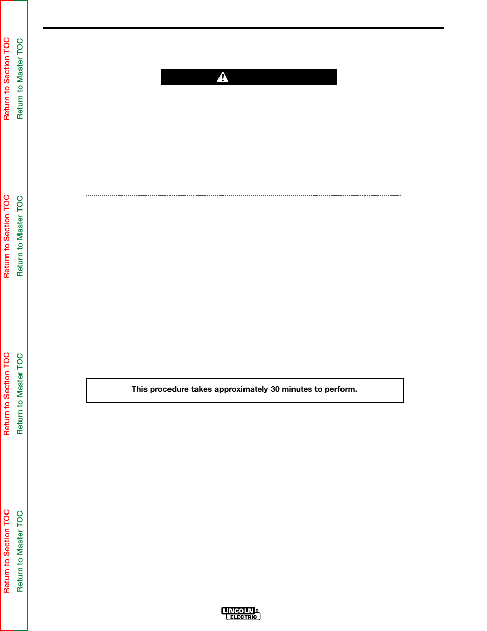 Wire drive motor and tachometer feedback test, F-15, The wire drive motor and | Tachometer feedback test, Wire drive motor and, Troubleshooting and repair | Lincoln Electric POWER MIG SVM157-A User Manual | Page 49 / 91