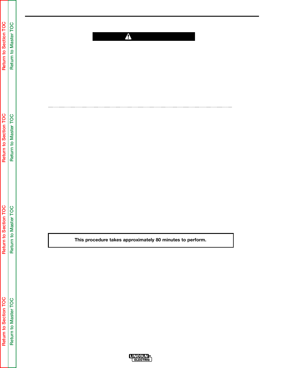 Main transformer replacement, F-41, Troubleshooting and repair | Warning | Lincoln Electric POWER MIG SVM157-A User Manual | Page 75 / 91