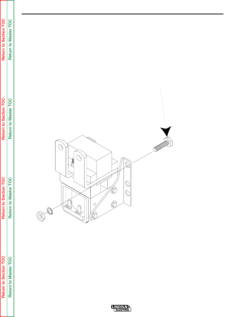 7/16" mounting bolts, Troubleshooting and repair | Lincoln Electric POWER MIG SVM157-A User Manual | Page 85 / 91