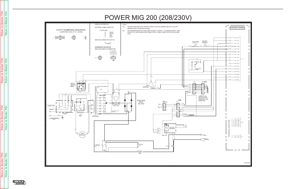 Electrical diagrams, G-2 wiring diagram, Cavity numbering sequence | Lincoln Electric POWER MIG SVM157-A User Manual | Page 88 / 91