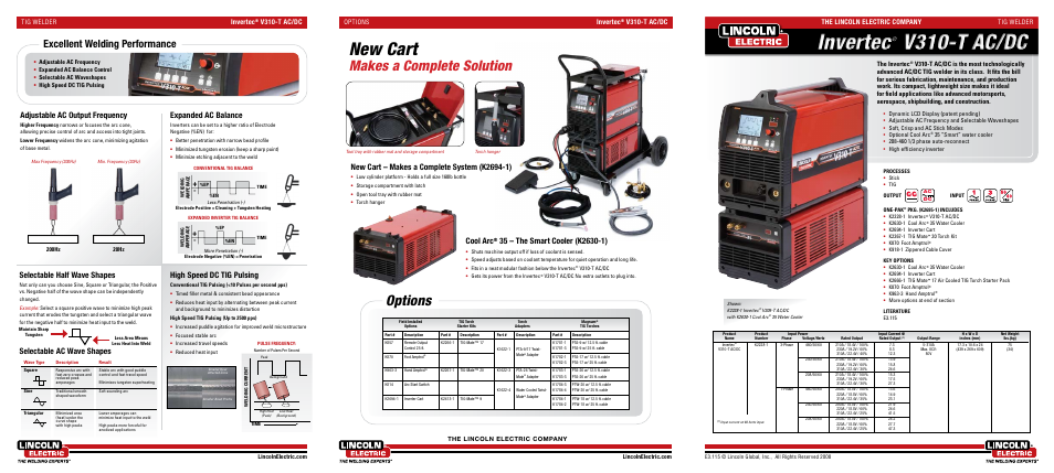 Lincoln Electric Invertec V305-T AC User Manual | 2 pages