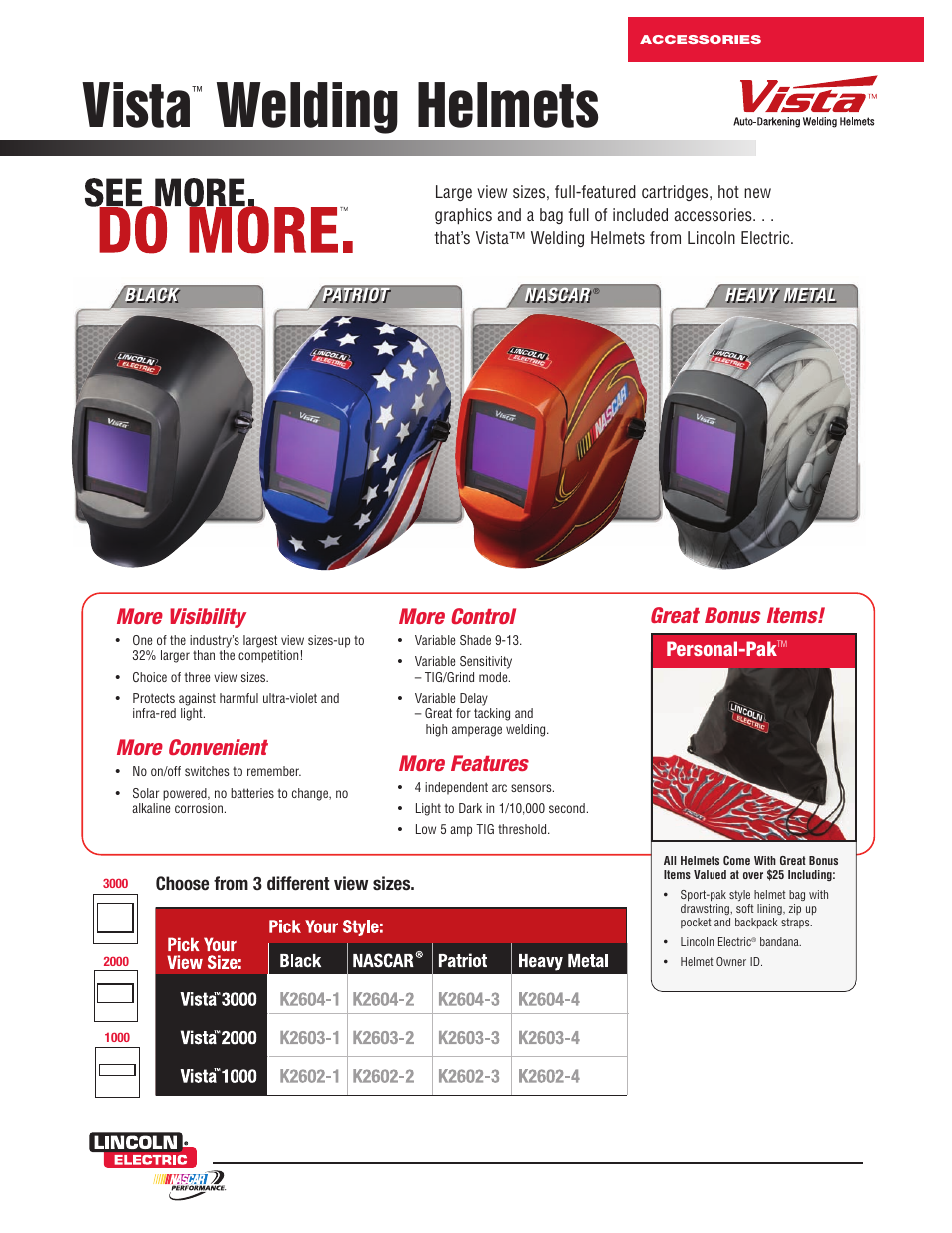 Lincoln Electric Welding Helmet User Manual | 4 pages