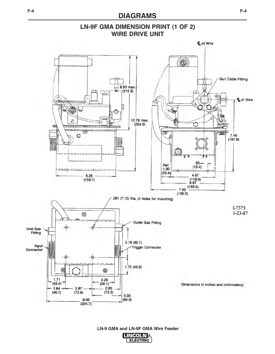 Diagrams | Lincoln Electric IM355-C LN-9 GMA User Manual | Page 65 / 70