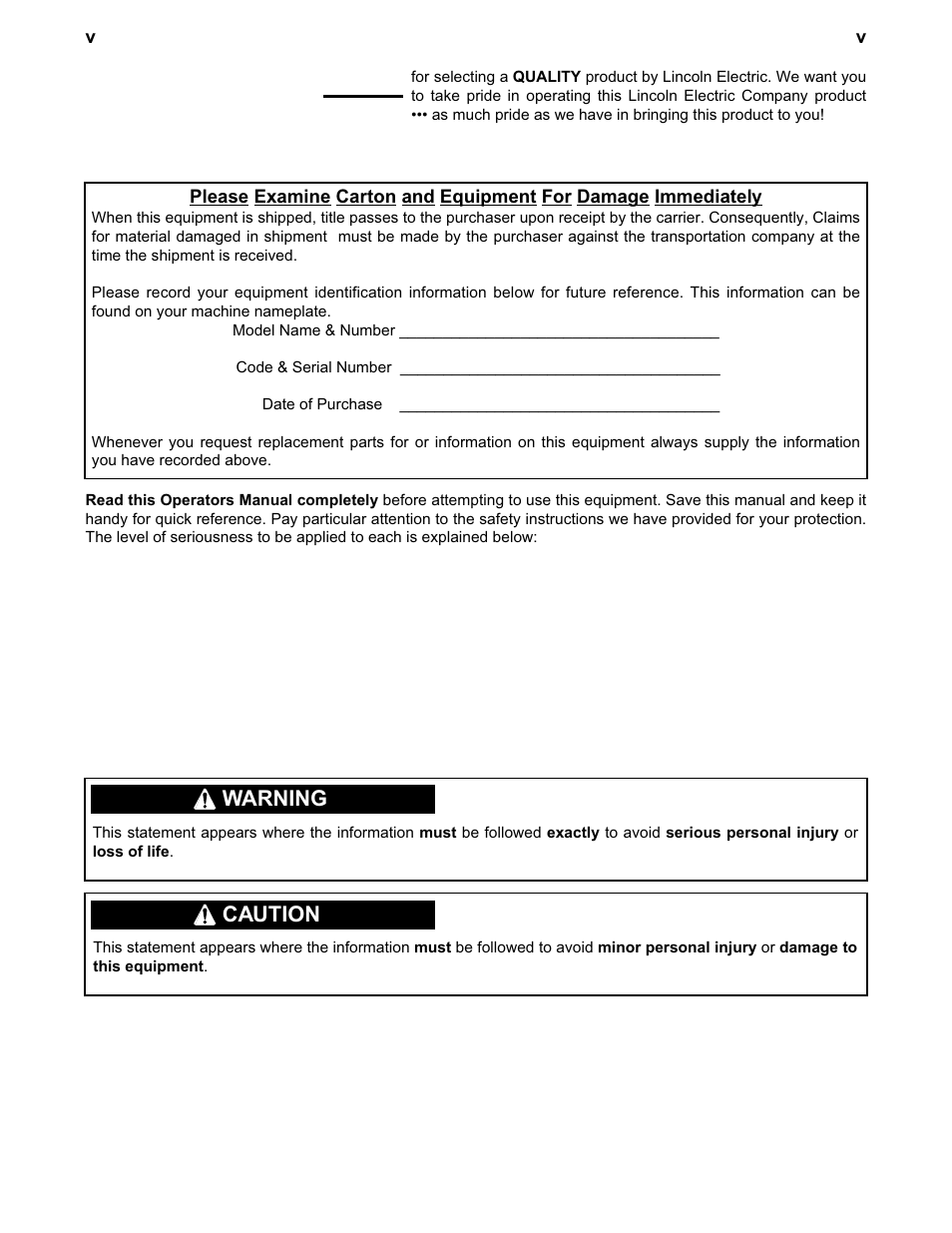 Lincoln Electric IM628 User Manual | Page 6 / 17