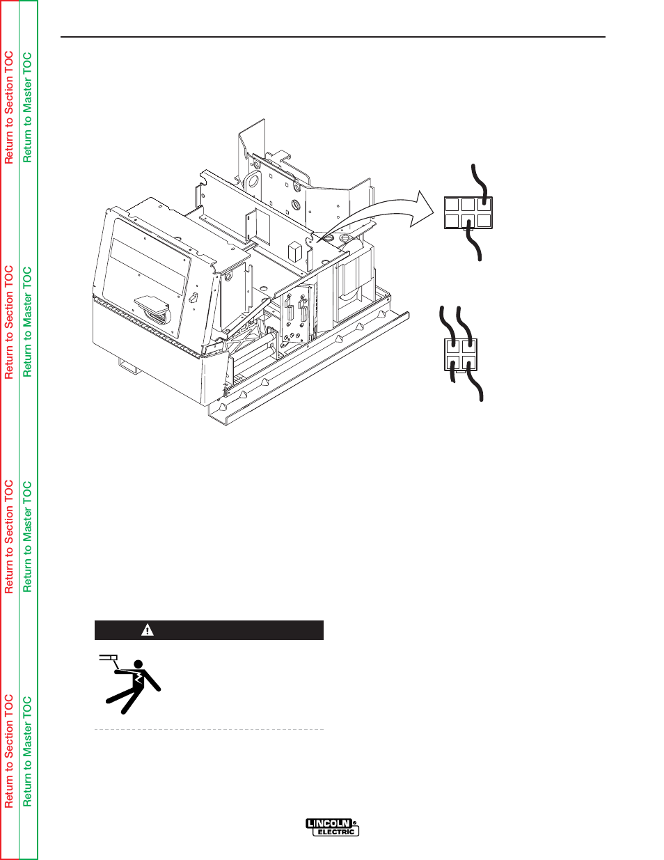 Troubleshooting & repair, Auxiliary transformer no. 2 test (continued), Warning | Lincoln Electric POWER WAVE SVM173-A User Manual | Page 100 / 165