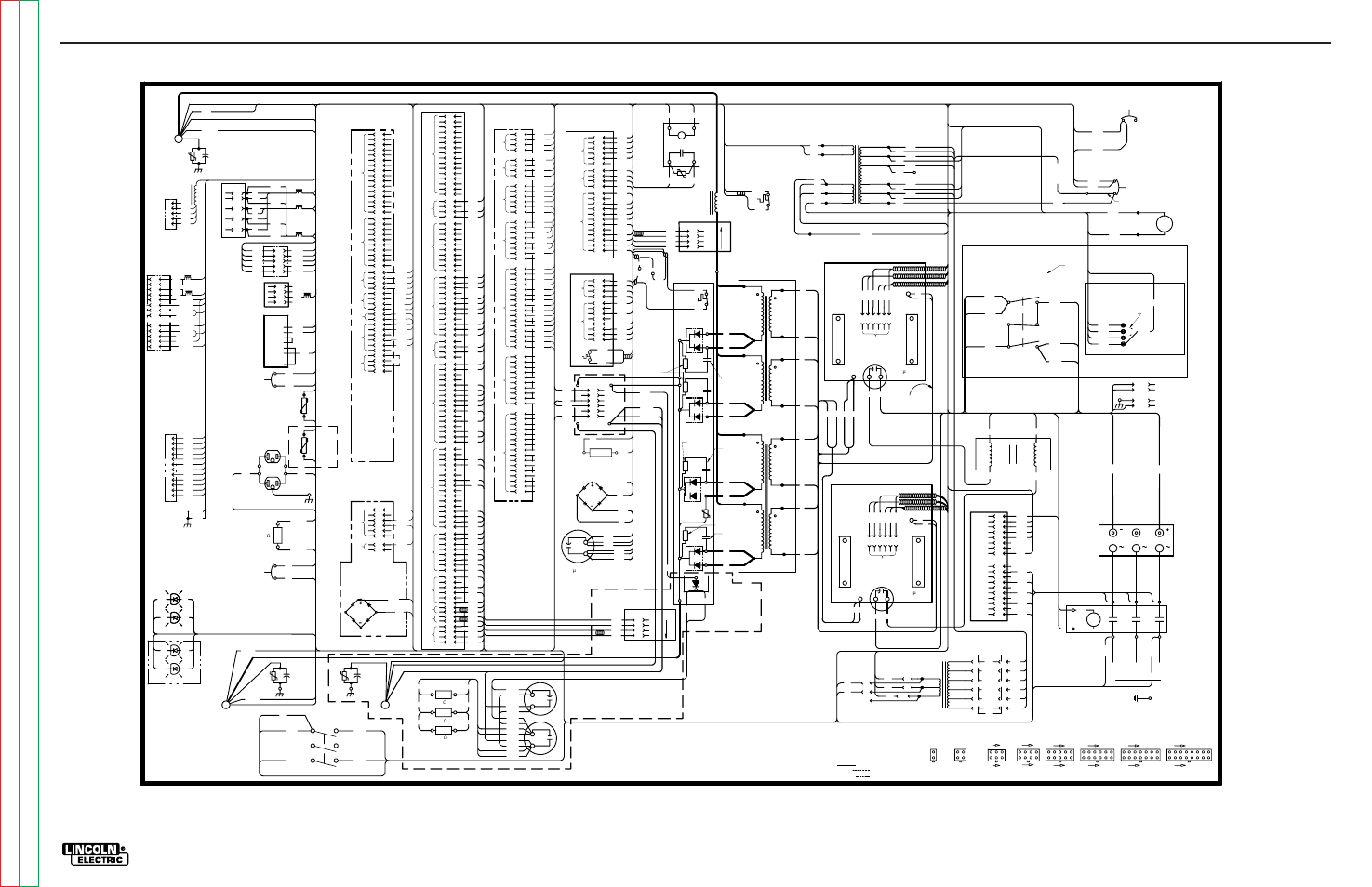 Electrical diagrams, Right side of machine, Left side of machine | Lincoln Electric POWER WAVE SVM173-A User Manual | Page 136 / 165