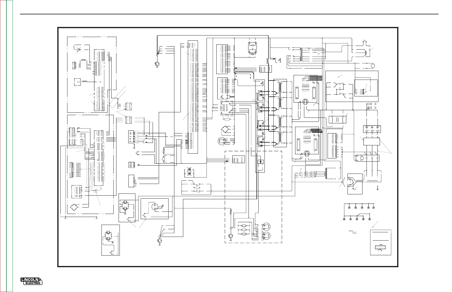 Electrical diagrams, Ce model, Right side of machine | Left side of machine | Lincoln Electric POWER WAVE SVM173-A User Manual | Page 137 / 165