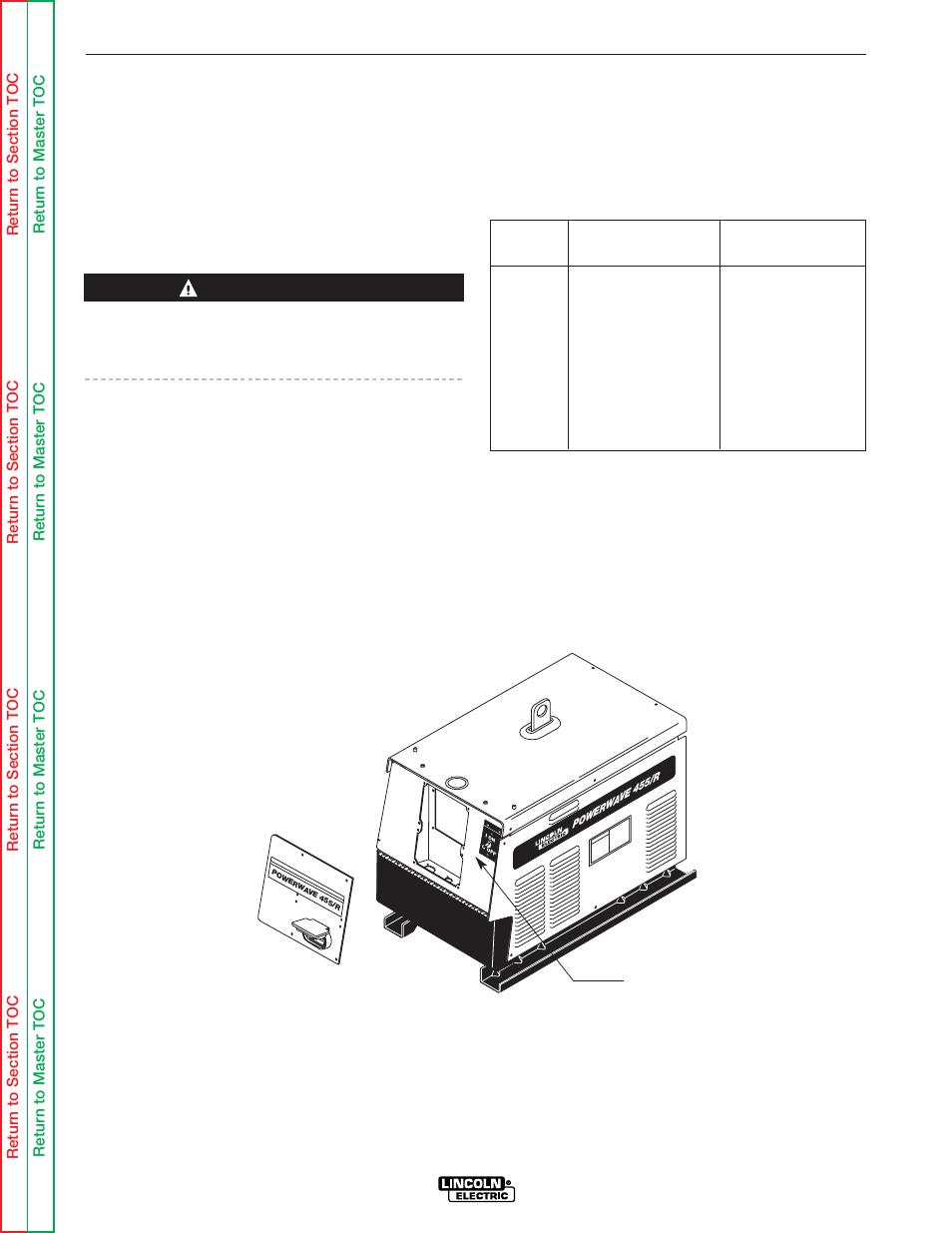 Installation, Voltage sensing, Caution | Lincoln Electric POWER WAVE SVM173-A User Manual | Page 14 / 165