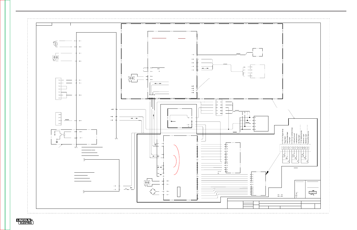 Electrical diagrams, Schematic numbers are given for reference only, Control board feed hd bd | Control board, Dc bus bd, Feed hd bd, Feed hd bd ethernet/devicenet or devicenet board, Volt sense bd, G4 42 1, Receptacle | Lincoln Electric POWER WAVE SVM173-A User Manual | Page 140 / 165