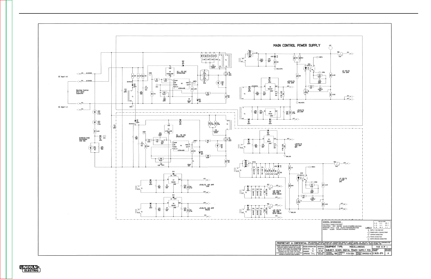Electrical diagrams | Lincoln Electric POWER WAVE SVM173-A User Manual | Page 152 / 165