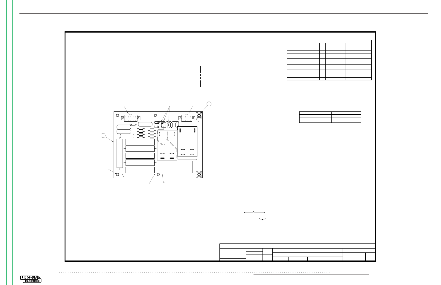 Electrical diagrams, G-25, B.01 | Inverter welders input p.c. board assembly, P.c. board blank information | Lincoln Electric POWER WAVE SVM173-A User Manual | Page 159 / 165
