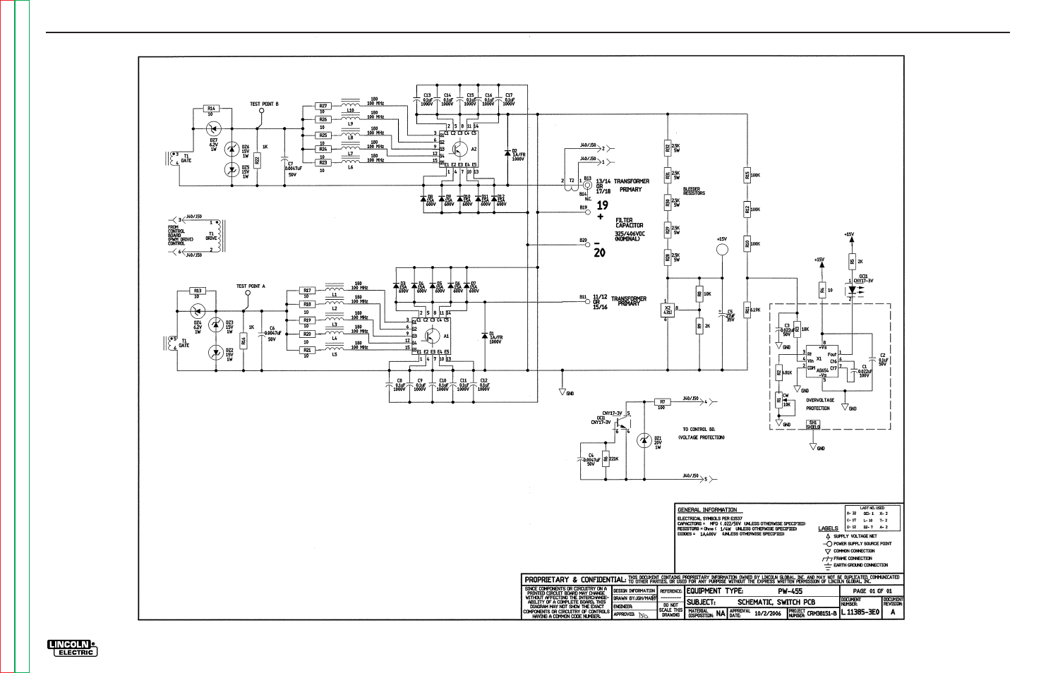 Electrical diagrams | Lincoln Electric POWER WAVE SVM173-A User Manual | Page 160 / 165