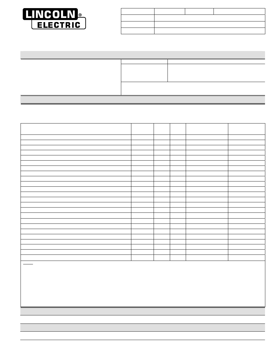 Lincoln Electric BLUE MAX 309 User Manual | 2 pages