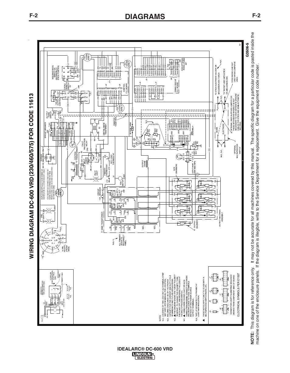 Diagrams | Lincoln Electric IDEALARC IM10018-A User Manual | Page 42 / 55