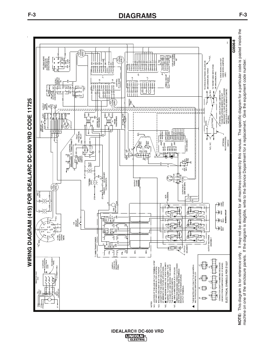 Diagrams | Lincoln Electric IDEALARC IM10018-A User Manual | Page 43 / 55