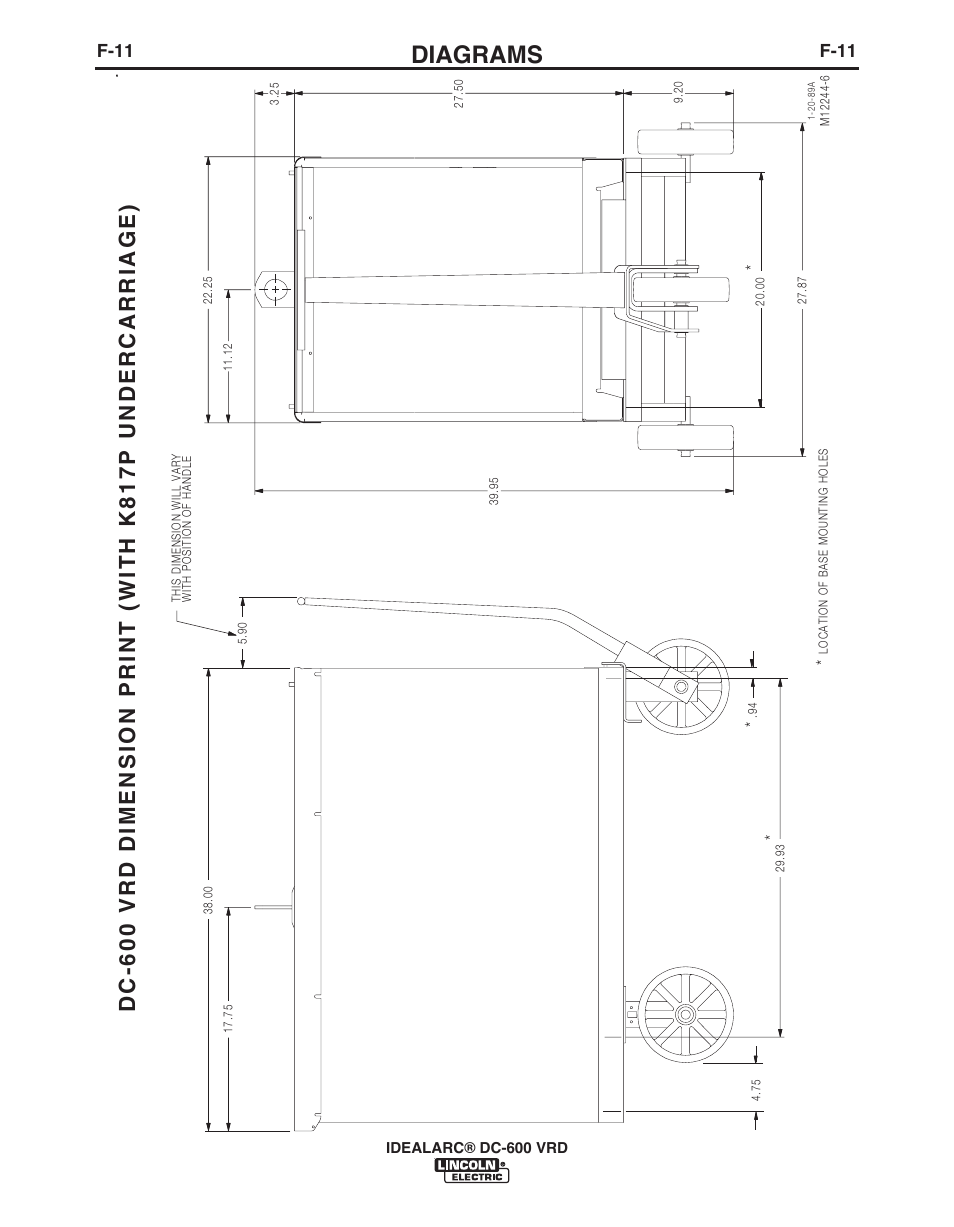 Diagrams, Dc -6 0 0 v r d, F-11 | Lincoln Electric IDEALARC IM10018-A User Manual | Page 51 / 55