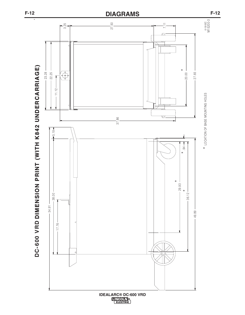 Diagrams, F-12 | Lincoln Electric IDEALARC IM10018-A User Manual | Page 52 / 55