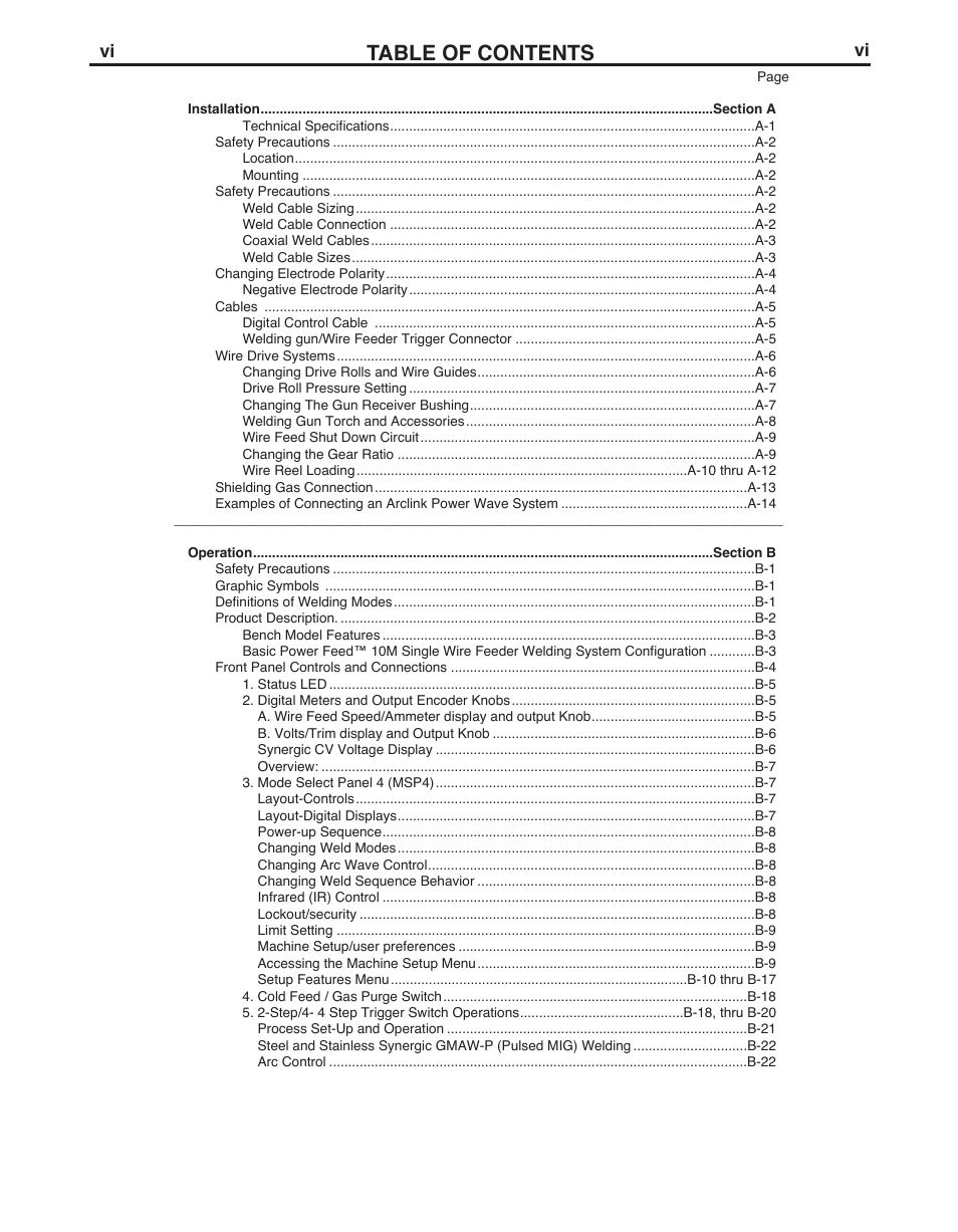 Lincoln Electric POWER FEED IM915 User Manual | Page 7 / 72