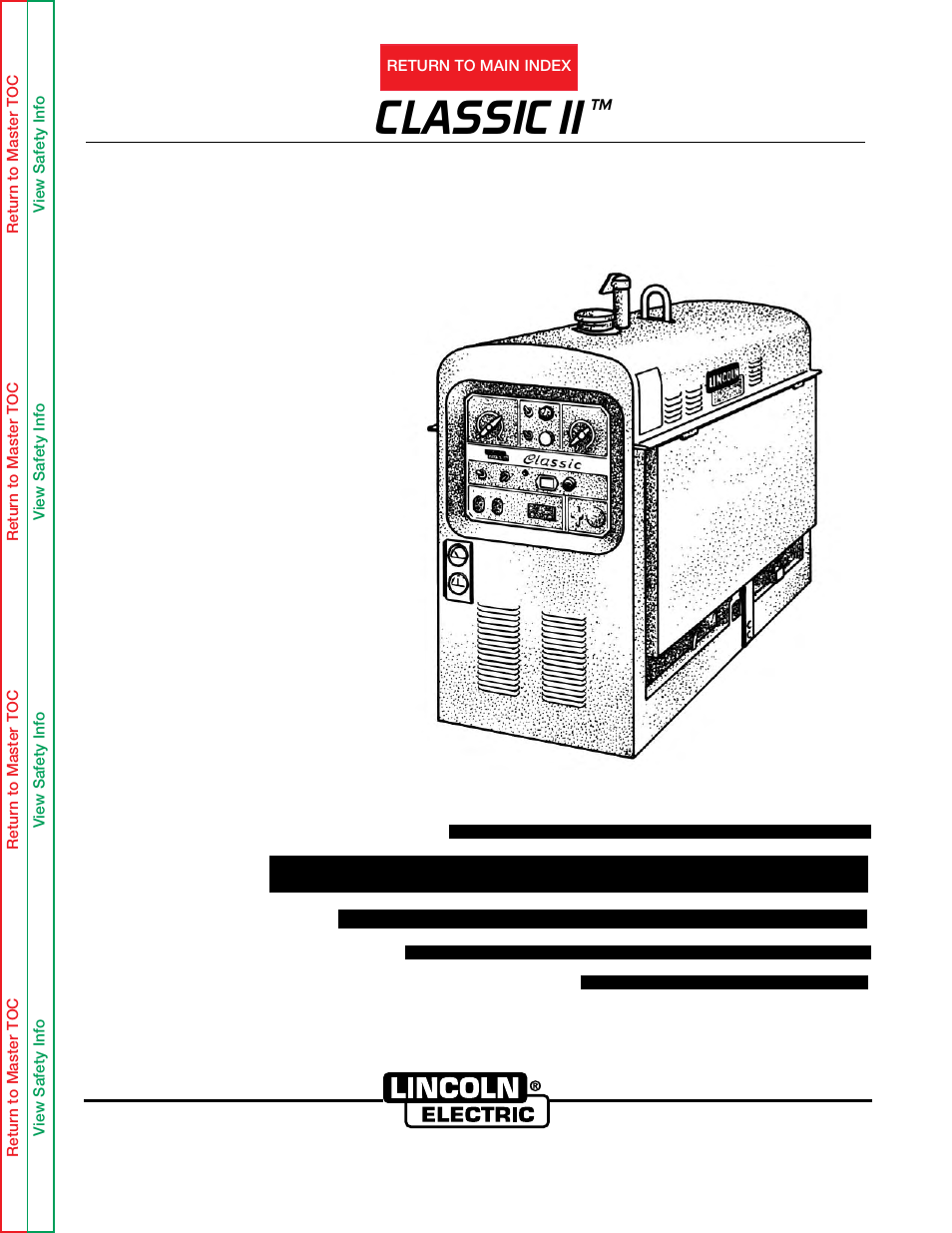 Lincoln Electric CLASSICII SVM125-A User Manual | 110 pages