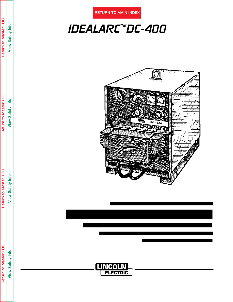 Lincoln Electric IDEALARC SVM 122-A User Manual | 116 pages