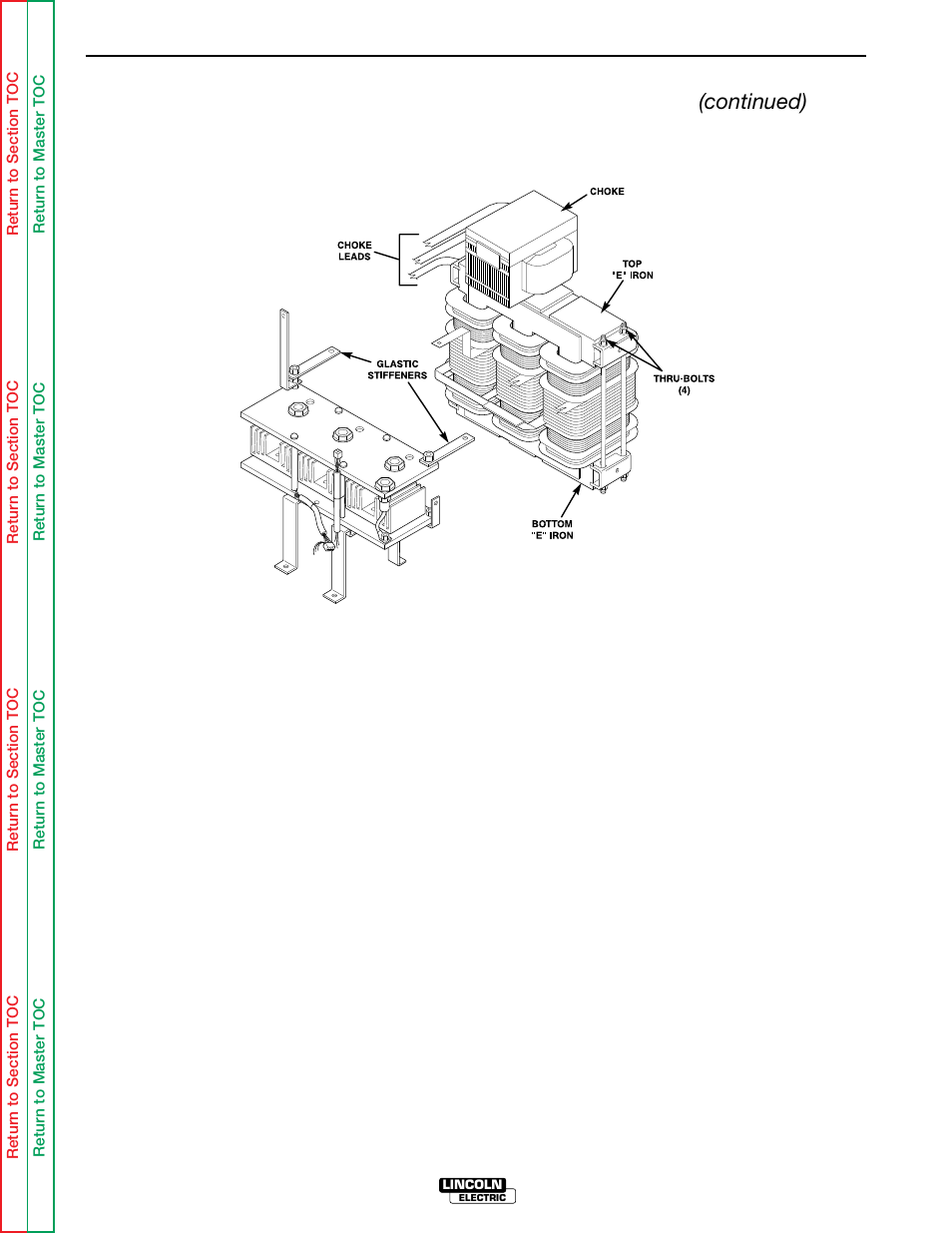 Troubleshooting & repair, Main transformer removal & replacement (continued) | Lincoln Electric IDEALARC SVM 122-A User Manual | Page 100 / 116