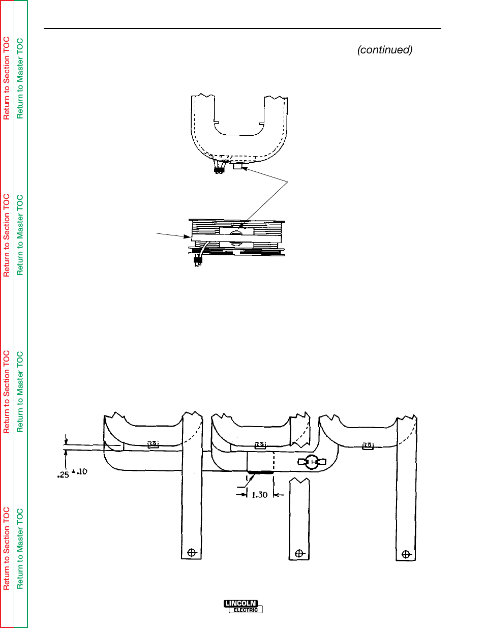 Troubleshooting & repair, Main transformer removal & replacement (continued) | Lincoln Electric IDEALARC SVM 122-A User Manual | Page 103 / 116