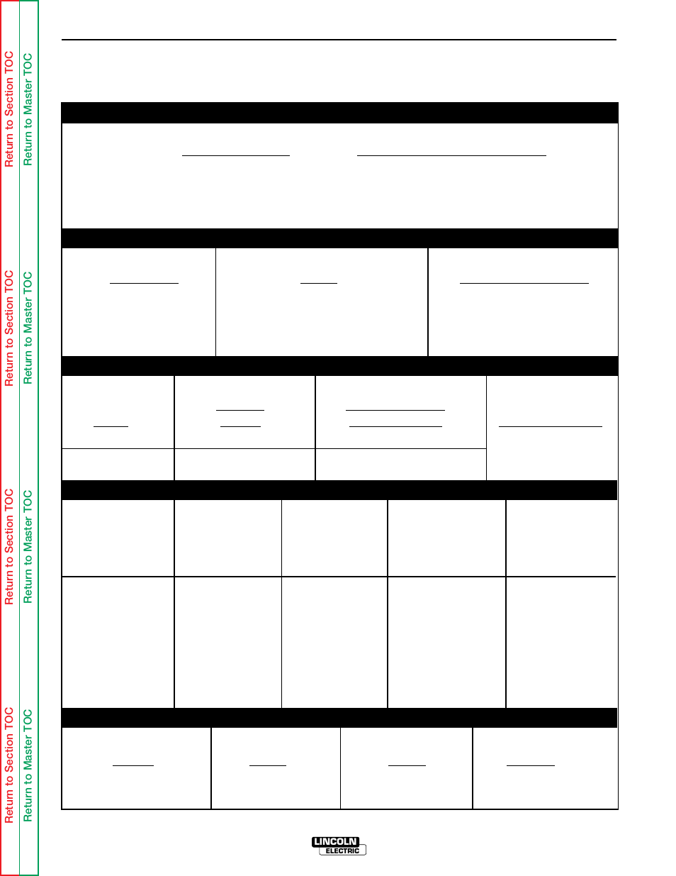 Installation, Rated output, Output | Recommended input wire and fuse sizes, Physical dimensions | Lincoln Electric IDEALARC SVM 122-A User Manual | Page 8 / 116