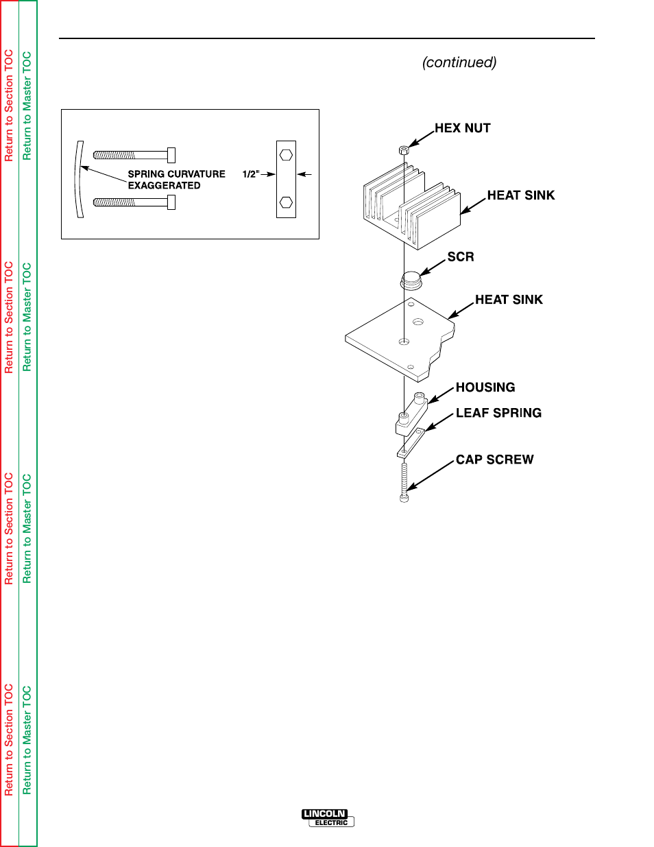 Troubleshooting & repair, Scr removal and replacement (continued) | Lincoln Electric IDEALARC SVM 122-A User Manual | Page 92 / 116