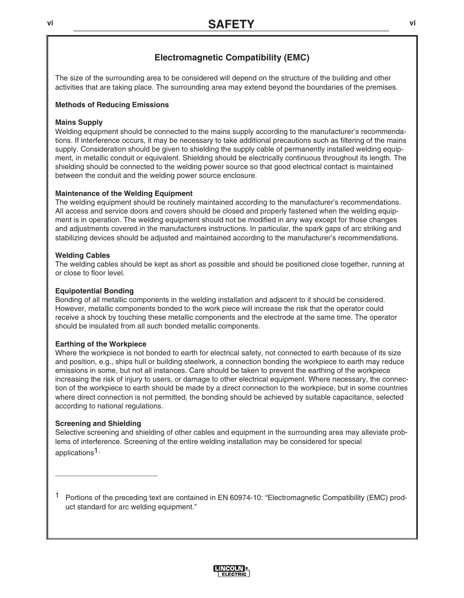 Safety | Lincoln Electric LN- 25 PIPE IM10056 User Manual | Page 7 / 39