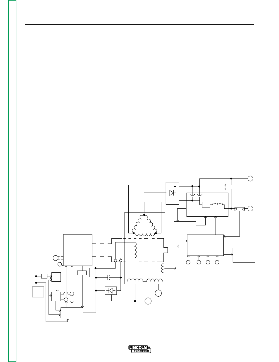 Section e - theory of operation, Commander 500, Engine rotor stator | Weld control board, Figure e.1 – multi-weld 500 block logic diagram | Lincoln Electric COMMANDER SVM153-A User Manual | Page 47 / 156