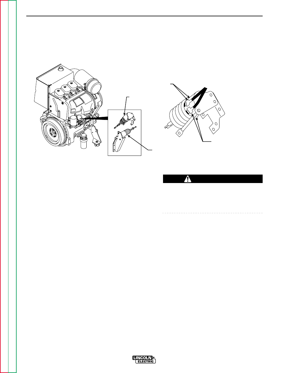 Troubleshooting & repair, Shutdown solenoid test (continued), Caution | Lincoln Electric COMMANDER SVM153-A User Manual | Page 77 / 156