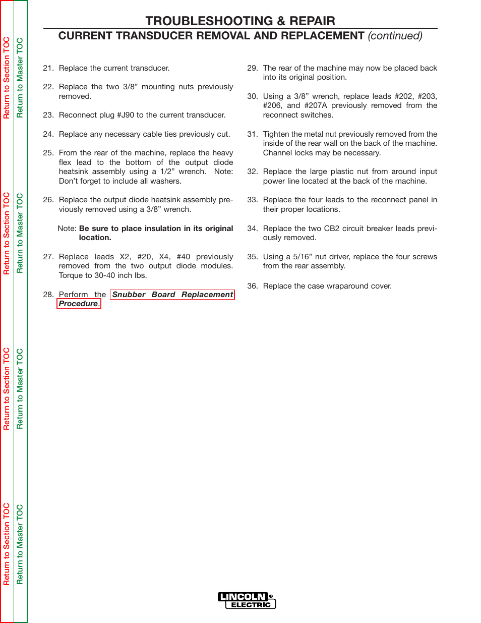 Troubleshooting & repair | Lincoln Electric POWER WAVE 355/405 SVM159-A User Manual | Page 119 / 134