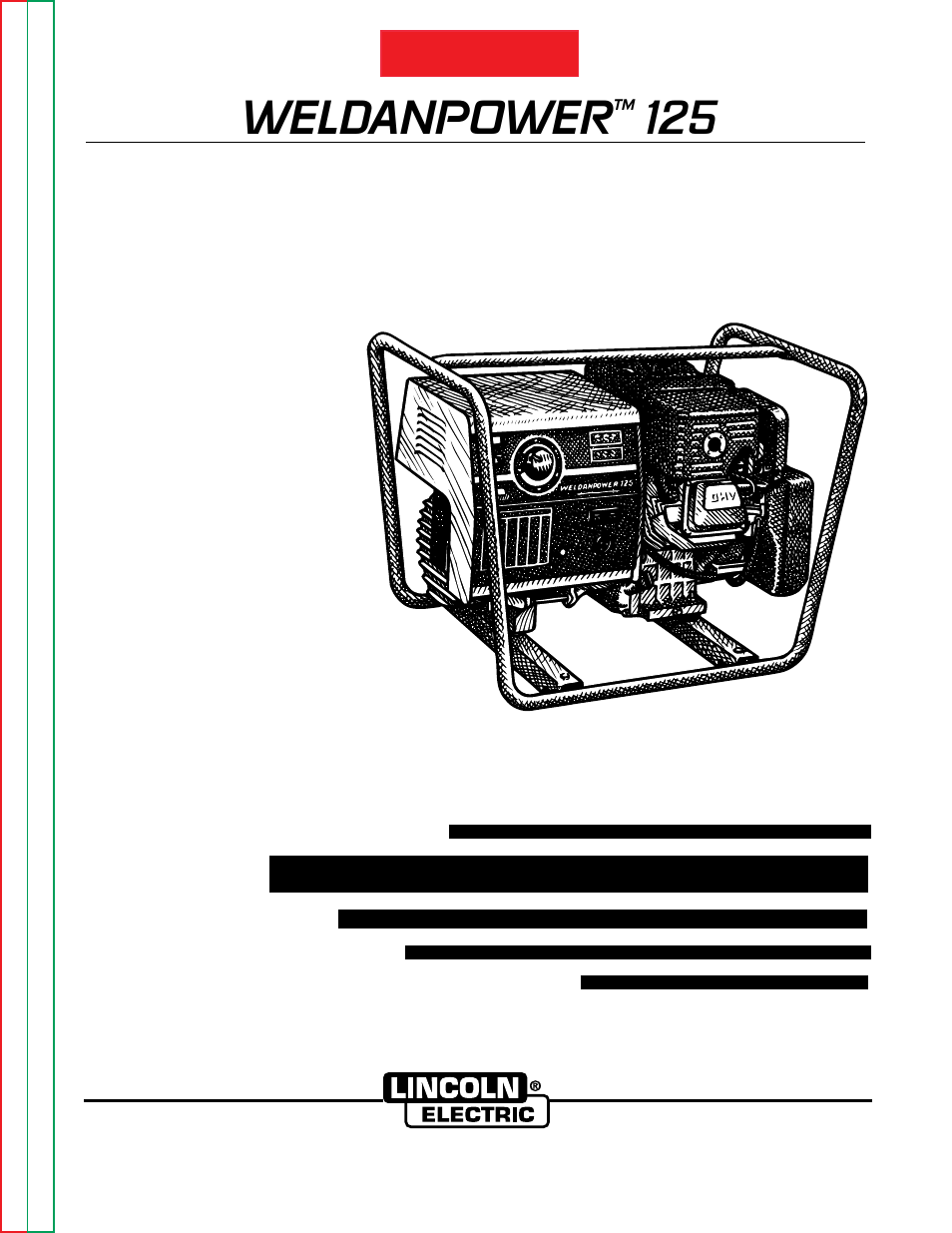 Lincoln Electric WELDANPOWER SVM 113-A User Manual | 106 pages
