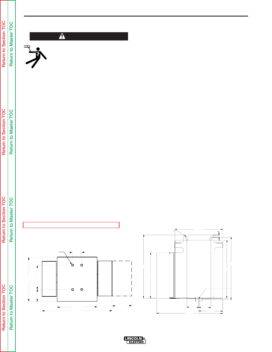 Safety precautions, Mounting the dh-10 control box (k1496-1), Installation | Warning | Lincoln Electric SVM143-A User Manual | Page 10 / 98