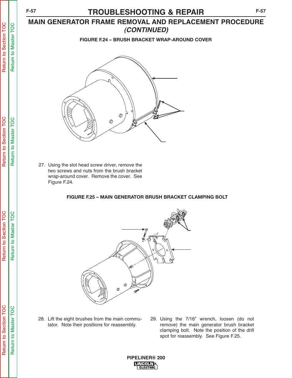 Troubleshooting & repair | Lincoln Electric PIPELINER 200 User Manual | Page 127 / 145