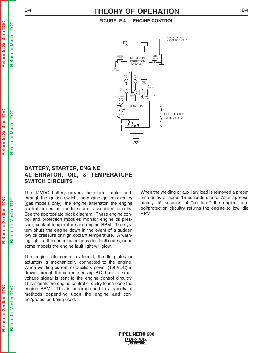 Theory of operation | Lincoln Electric PIPELINER 200 User Manual | Page 66 / 145