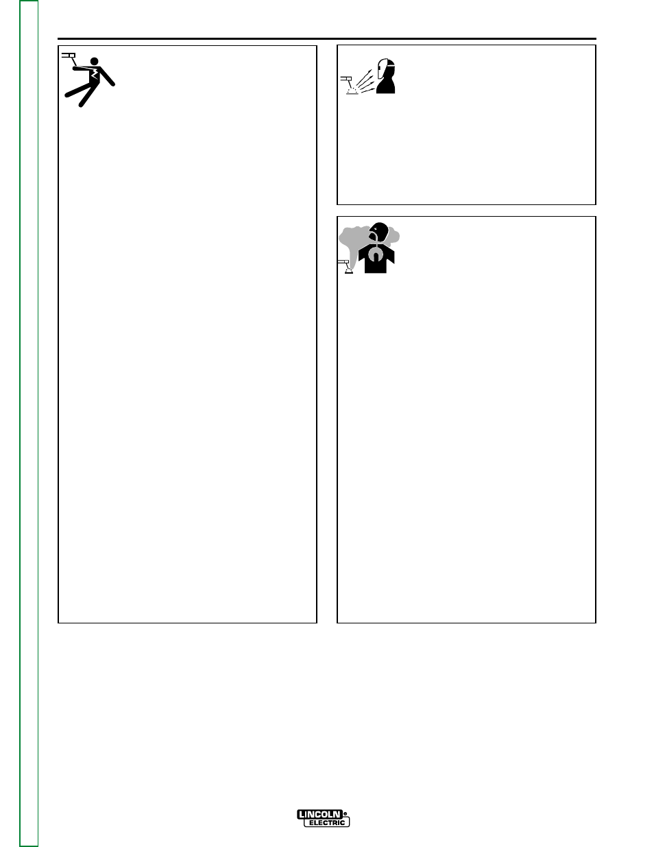 Safety, Arc rays can burn, Electric shock can kill | Fumes and gases can be dangerous | Lincoln Electric INVERTEC V350-PRO SVM152-A User Manual | Page 3 / 155