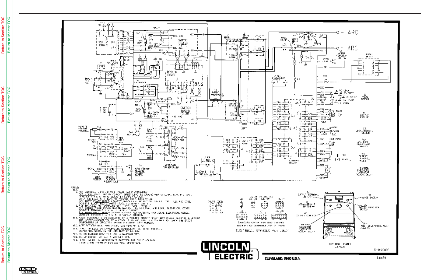 Electrical diagrams | Lincoln Electric INVERTEC V300-PRO SVM105-B User Manual | Page 100 / 117