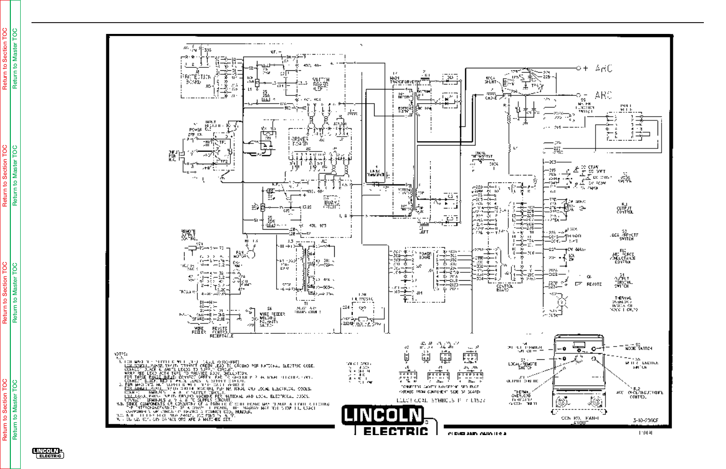 Electrical diagrams | Lincoln Electric INVERTEC V300-PRO SVM105-B User Manual | Page 101 / 117