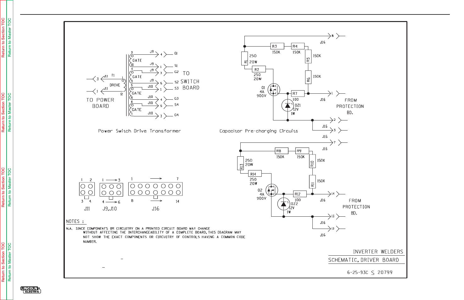 Electrical diagrams | Lincoln Electric INVERTEC V300-PRO SVM105-B User Manual | Page 105 / 117