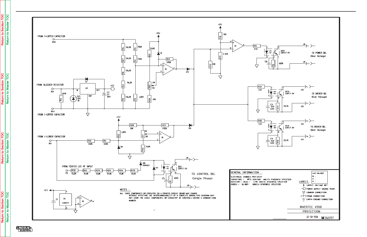 Electrical diagrams | Lincoln Electric INVERTEC V300-PRO SVM105-B User Manual | Page 114 / 117