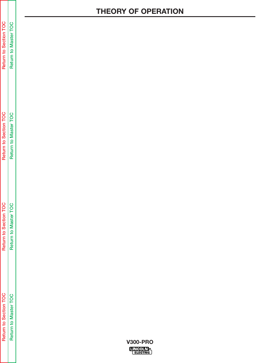 Theory of operation, Protective circuits | Lincoln Electric INVERTEC V300-PRO SVM105-B User Manual | Page 30 / 117