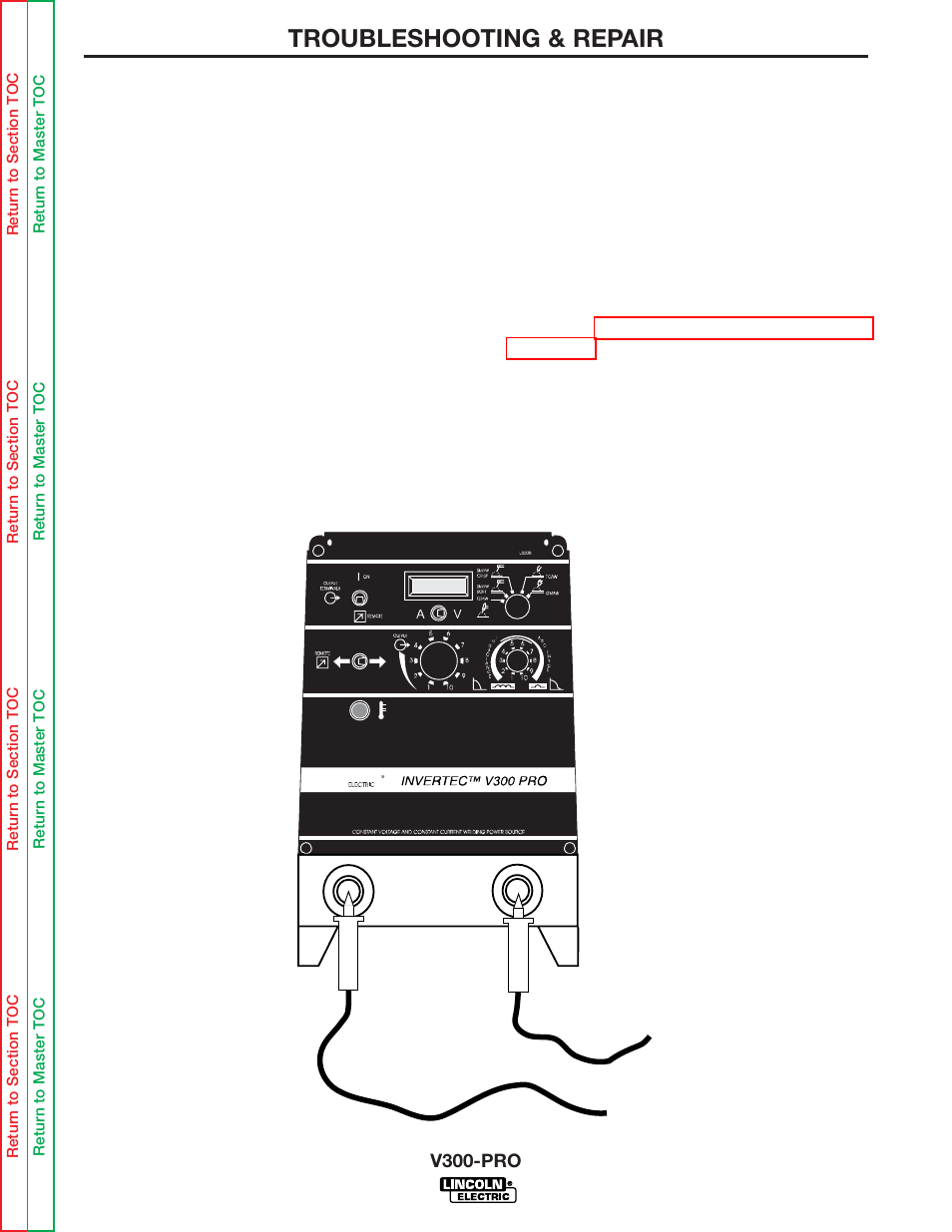 Troubleshooting & repair, Output diode test (cont.) | Lincoln Electric INVERTEC V300-PRO SVM105-B User Manual | Page 62 / 117