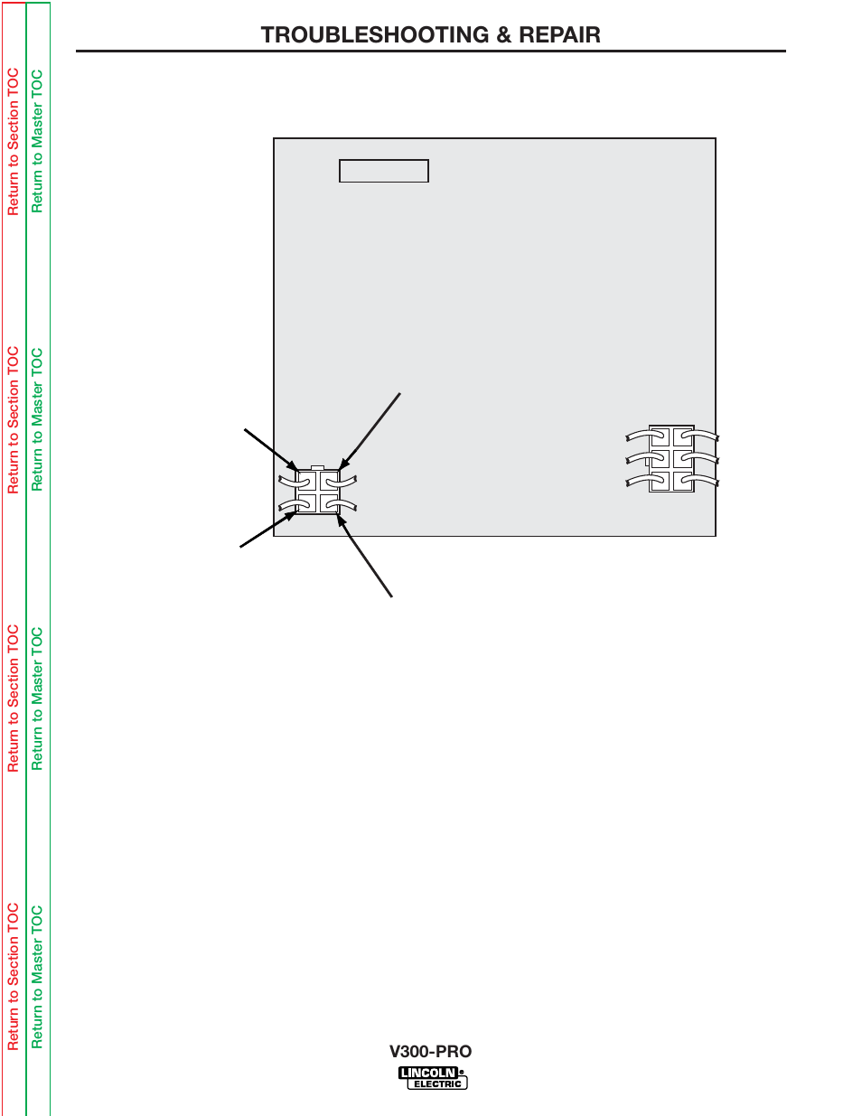 Troubleshooting & repair | Lincoln Electric INVERTEC V300-PRO SVM105-B User Manual | Page 70 / 117